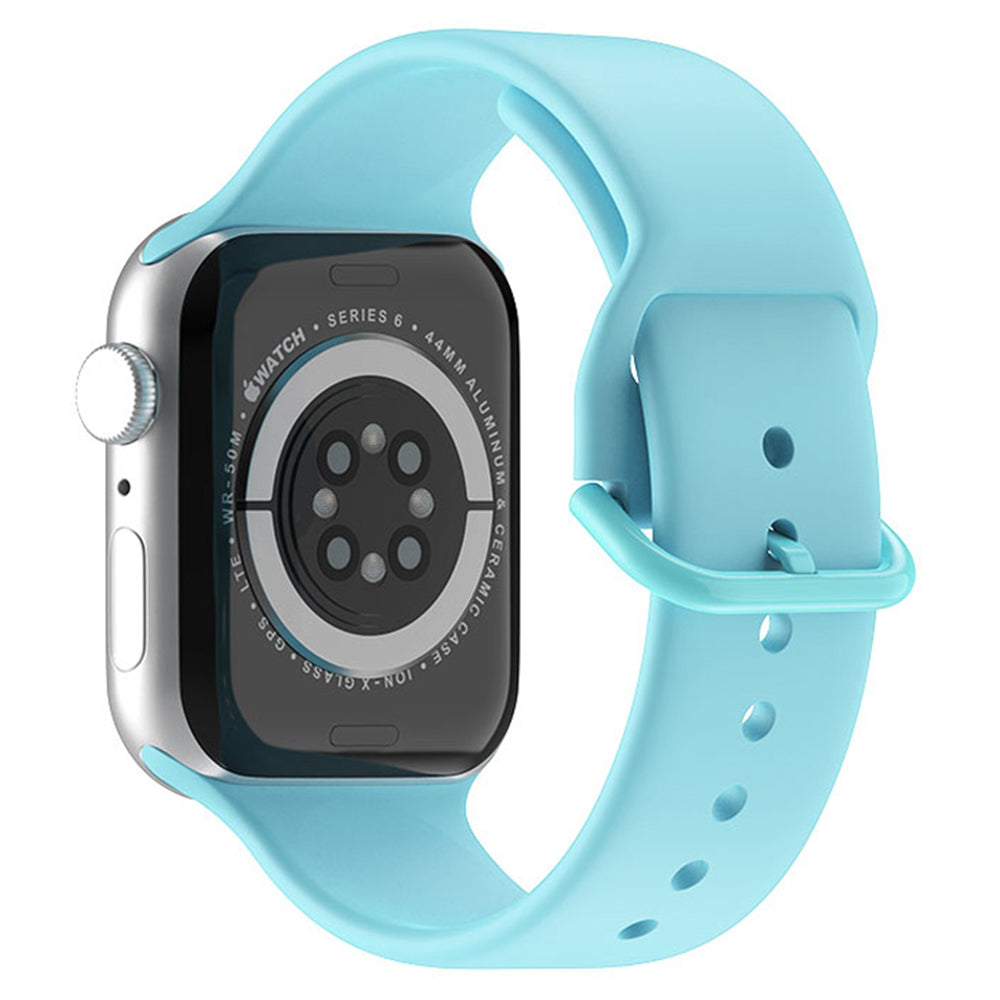 For Apple Watch Ultra 2 49mm Series 9 45mm SE (2023) 44mm Ultra 49mm 8 7 45mm 6 5 4 SE (2022) SE 44mm 3 2 1 42mm Silicone Watch Band Pin Buckle Quick Release Wrist Strap Replacement For Apple Watch Ultra 2 49mm Series 9 45mm SE (2023) 44mm Ultra 49mm 8 7 45mm 6 5 4 SE (2022) SE 44mm 3 2 1 42mm Silicone Watch Band Pin Buckle Quick Release Wrist Strap Replacement